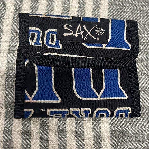 SAX Other - SAX DUKE Tri-Fold Wallet in Black and‎ Royal Blue
